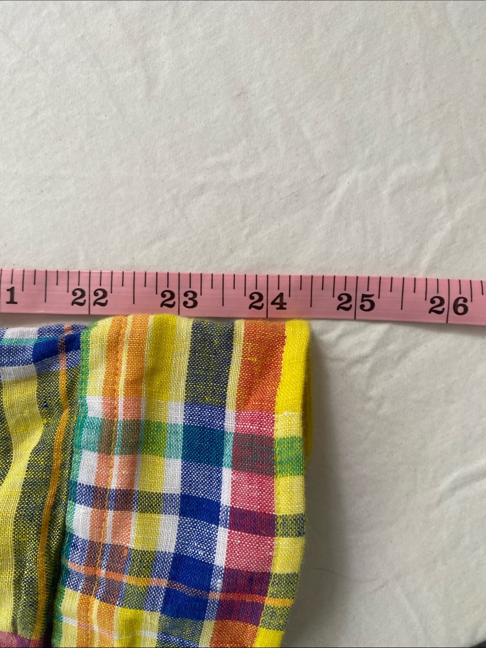 Lauren Ralph Lauren Bright Yellow Multicolor Plaid Button-Down Shirt - Picture 4 of 8